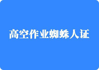 大鸡吧操小屄电影高空作业蜘蛛人证